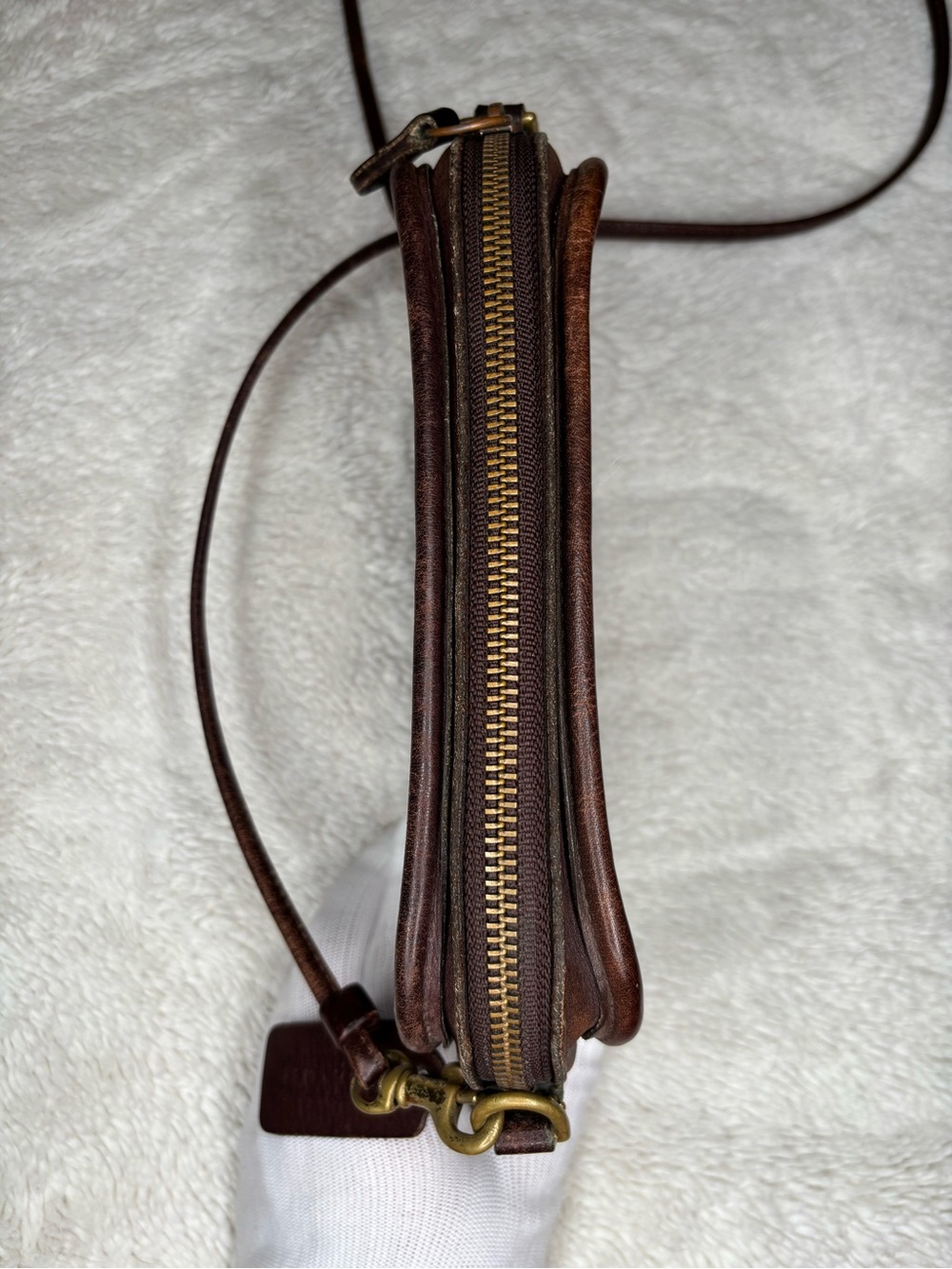 Vintage Coach Mahogany Leather Carnival Bag 9925 Crossbody Made In USA RARE - Picture 13 of 16